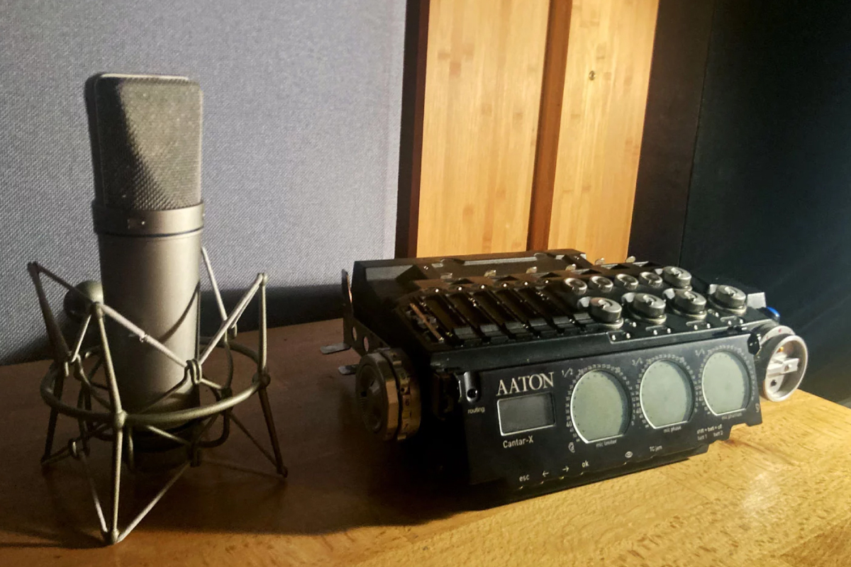 enregistrement-cantar_U87 Studio console d'Archipel production